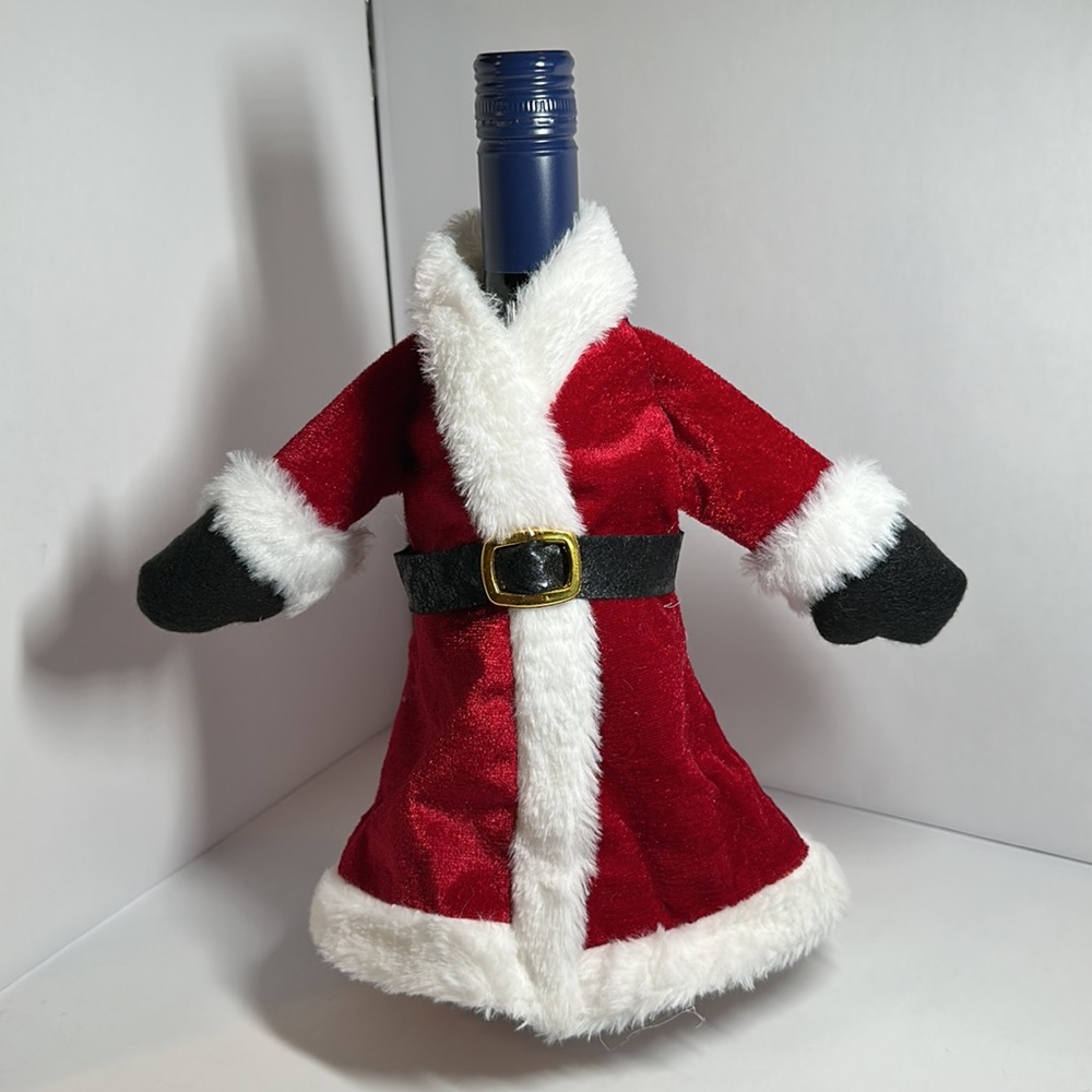 Santa Claus Christmas Wine Topper - #119
